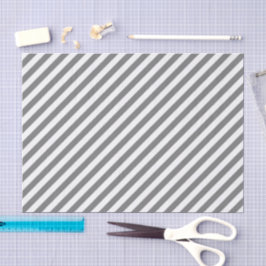 Papel De Seda Diagonal gray and white stripes pattern