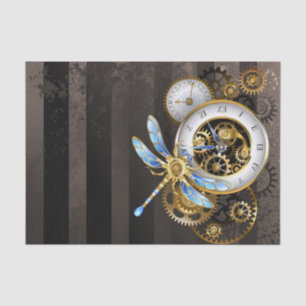 Papel De Seda Dials Steampunk com Dragonfly