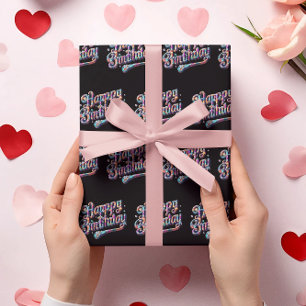 Papel De Seda diamante de aniversário feliz