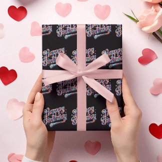Papel De Seda diamante de aniversário feliz