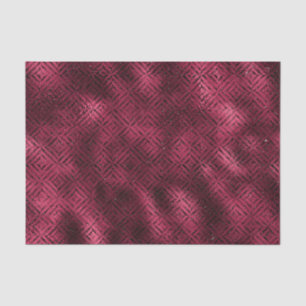Papel De Seda Diamante De Grelha De Burgundy