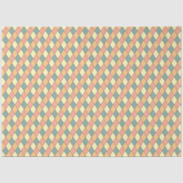 Papel De Seda Diamante Geométrico Harlequim Pastel
