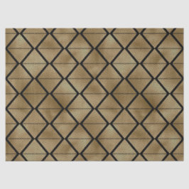 Papel De Seda Diamantes Dourados de Deco em Decoupage Preta