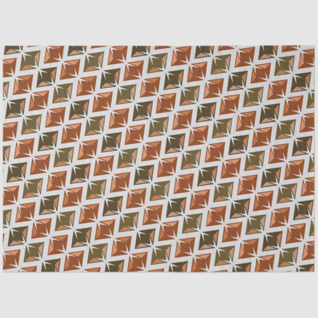 Papel De Seda DIAMANTES vermelho (Frente )