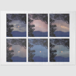 Papel De Seda Diário de Lixo Ferie Skies Moon Trees Fantasy 19-2