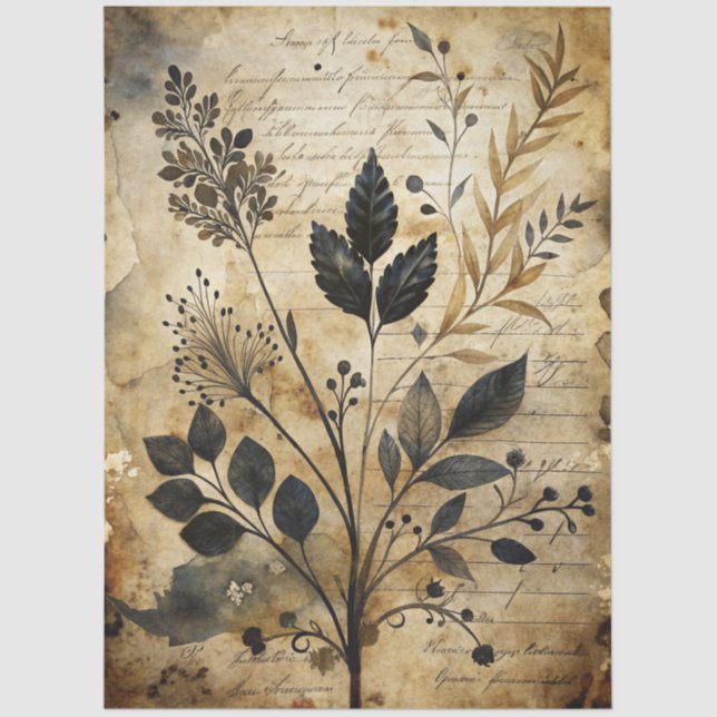 Papel De Seda Diário Gótico da Série Design 7 (Frente )