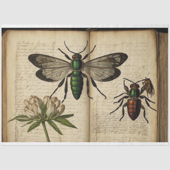 Papel De Seda Diário natural (Frente )