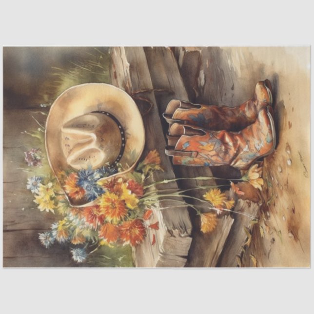 Papel De Seda dias ocidentais (Frente )