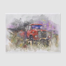 Papel De Seda Dias Passados, Pickup Rustic Vintage Red