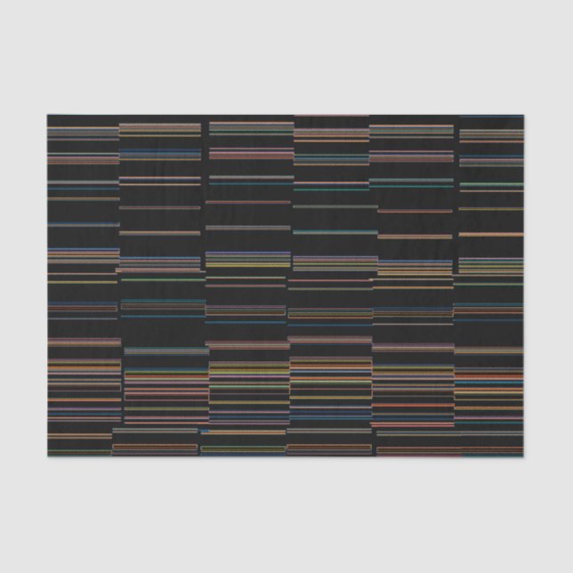 Papel De Seda Diferenças Únicas Escuras Multicoloridas (Frente )