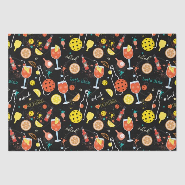 Papel De Seda Dinheiro e 🍾 🥂 bebidas - picleball  (Frente )
