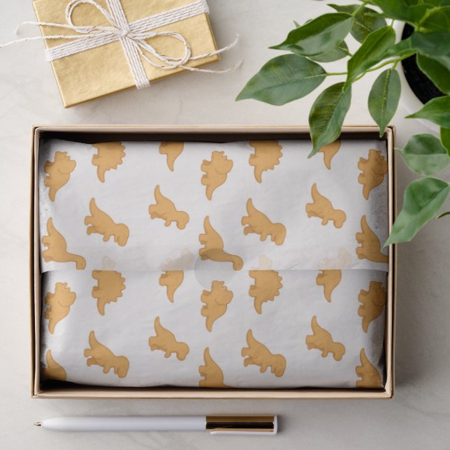 Papel De Seda Dinosaur Frango Nugget Brincadeira Divertida Crian (Presente)