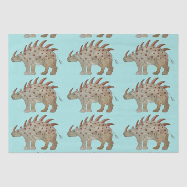 Papel De Seda Dinossauro Amigável (Frente )