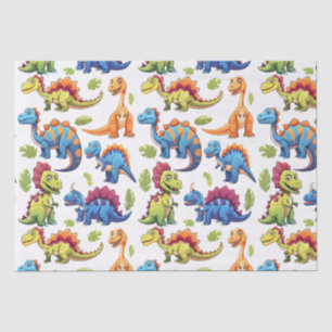 Papel De Seda Dinossauro Colorido Divertido Themed Dino-Mite