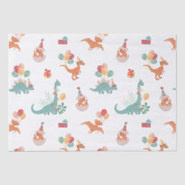 Papel De Seda Dinossauro de Aniversário!