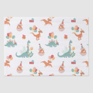 Papel De Seda Dinossauro de Aniversário!
