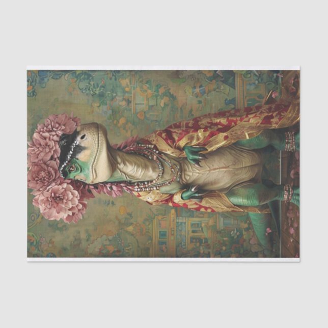 Papel De Seda Dinossauro Majestoso (Frente )