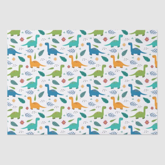 Papel De Seda Dinossauros! (Frente )