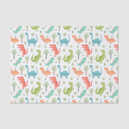 Papel De Seda Dinossauros Palmeiras Dinossauros Crianças