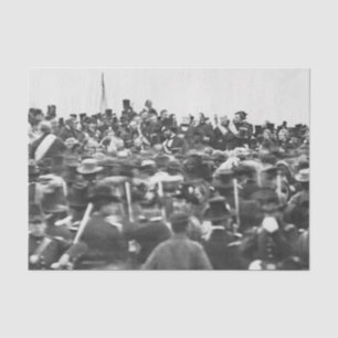 Papel De Seda Discurso de Gettysburg de Abe Lincoln: Fim da Guer