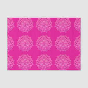 Papel De Seda Discussão de Arte de Mandala Cor-de-Rosa Moderna