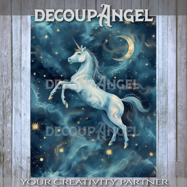 Papel De Seda Dissociação Celestial do Unicórnio (Criador carregado)