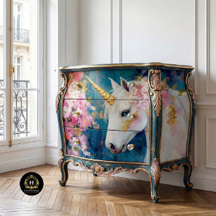 Papel De Seda Dissociação Celestial do Unicórnio Encantado