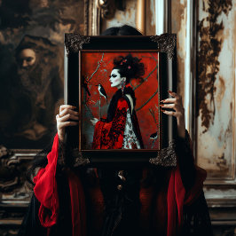 Papel De Seda Dissociação da Moda Gótica do dia de os namorados