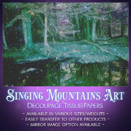 Papel De Seda Dissociação das obrigações de reflexões da florest