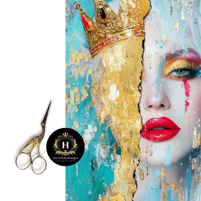 Papel De Seda Dissociação de Arte da Rainha Abstrato Fragmentada (Criador carregado)