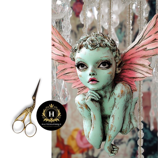 Papel De Seda Dissociação de Arte Fada Gótica Whimsic (Criador carregado)