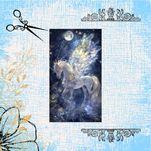 Papel De Seda Dissociação de Asas de Cristal Unicorn