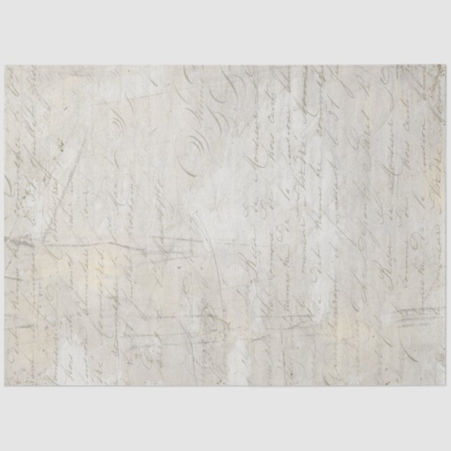 Papel De Seda Dissociação de bolhas beges de Cinzas de Script de (Frente )