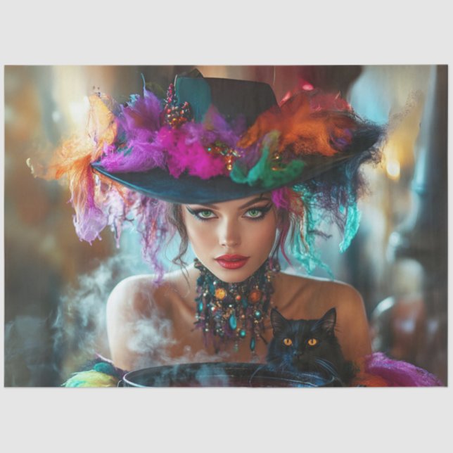 Papel De Seda Dissociação de Brinquedos de Bruxas Básicas e Mági (Frente )