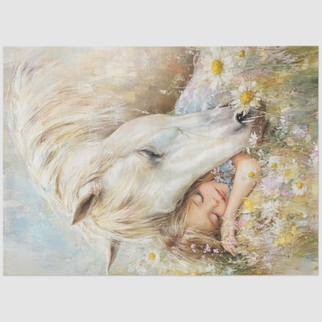 Papel De Seda Dissociação de Cavalos Quimológicos e Pequenas Gar (Frente )