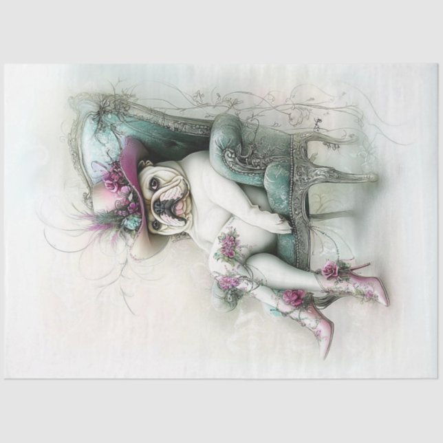 Papel De Seda Dissociação de chapéu de vaqueiro de galinha (Frente )