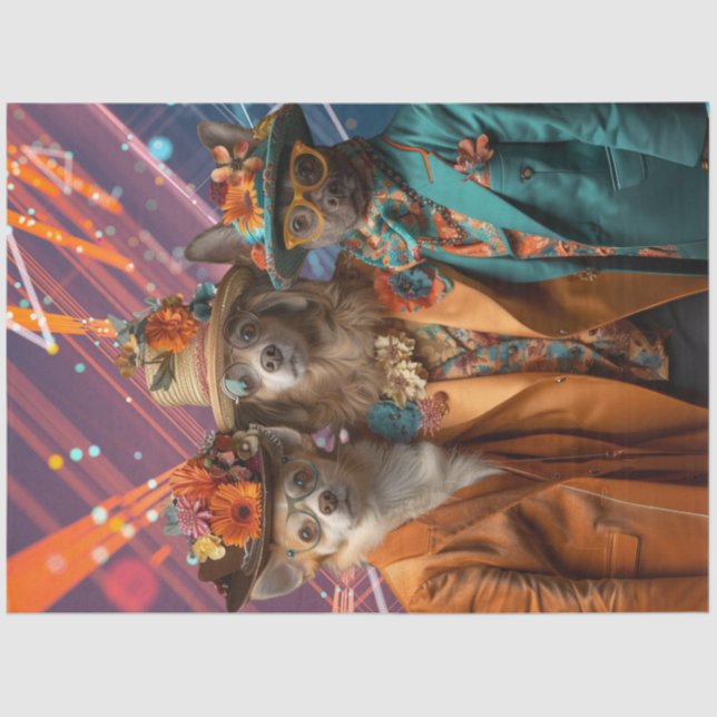 Papel De Seda Dissociação de Chihuahua, laboratório e vestuário  (Frente )