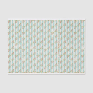 Papel De Seda Dissociação de Chiques Floral Vintage