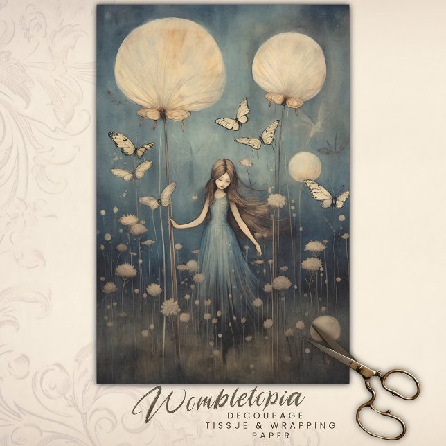 Papel De Seda Dissociação de Dandelion e Borboleta (Criador carregado)