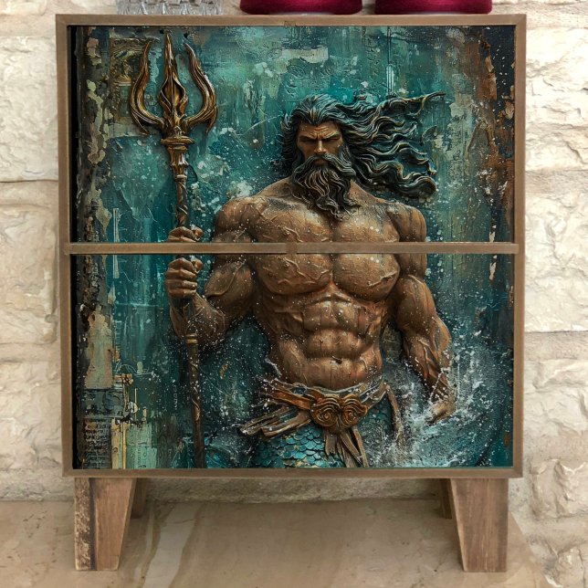 Papel De Seda Dissociação de Deus Grego do Netuno (Criador carregado)