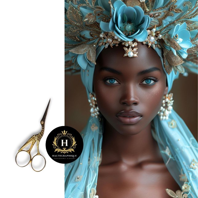 Papel De Seda Dissociação de endereço físico azul-turquesa (Criador carregado)