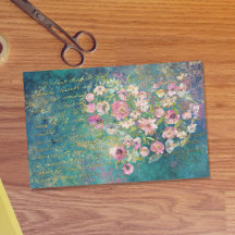 Dissociação de Escrita Manual Romântica Dourada Fl