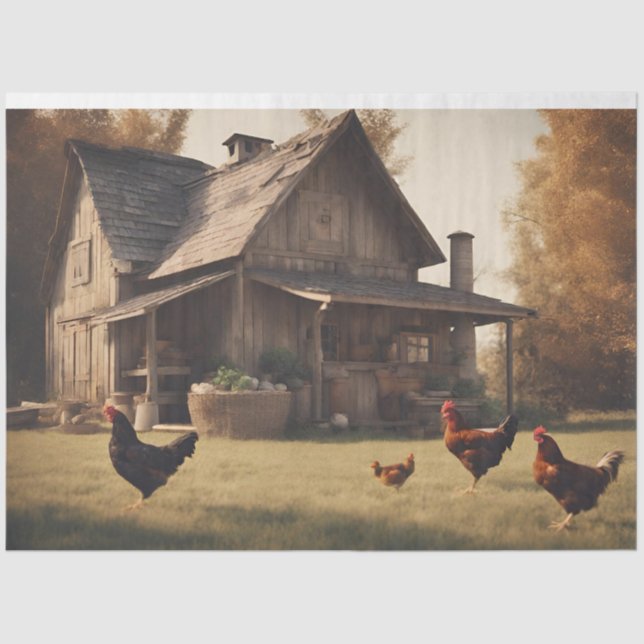 Papel De Seda Dissociação de frango russo de 18 lb (Frente )