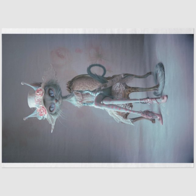 Papel De Seda Dissociação de Gatos Místicos Franceses do Nobel (Frente )