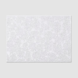 Papel De Seda Dissociação de Padrão Suculente Elegante Branco