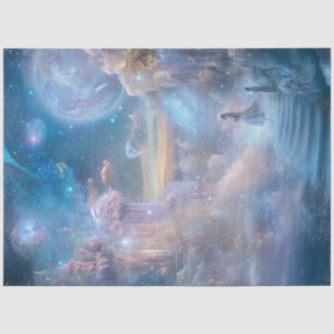 Papel De Seda Dissociação de Paisagem Celestial Celestial Mistur
