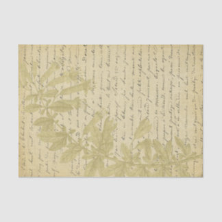 Papel De Seda Dissociação de Script de Flor Selvagem de Glitter