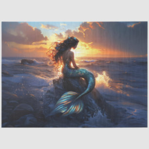 Papel De Seda Dissociação de Sereia Sunset
