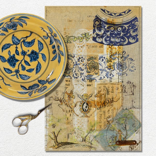 Papel De Seda Dissociação de subúrbios de textura russa da Vinta (Criador carregado)