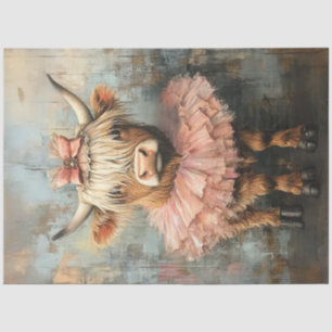 Papel De Seda Dissociação de Terras Altas Células Rosa Tutu